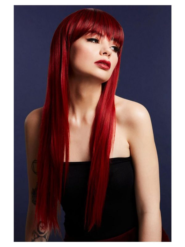 Fever Jessica Wig Ruby Red Styleable Heat Resistant Womens Ladies - image 71098-600x800 on https://www.abracadabrafancydress.com.au