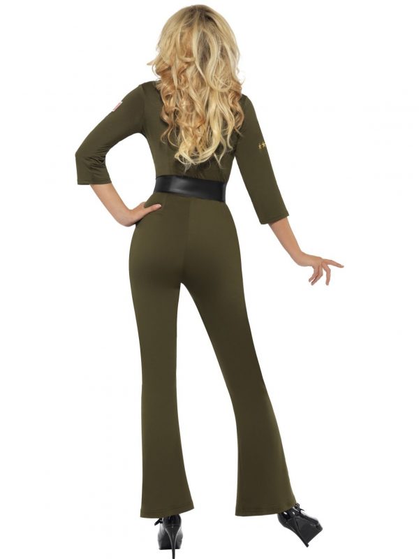 Top Gun Costume Jumpsuit 1980s 80s Military Ladies Pilot Aviator - image 32811_2-600x800 on https://www.abracadabrafancydress.com.au