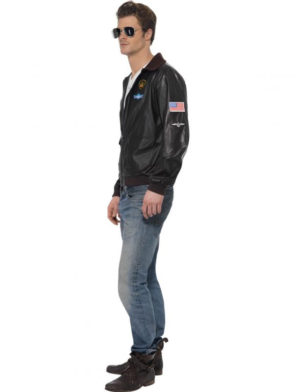 Top Gun Bomber Jacket Navy Air Force Pilot Jet Fighter - image 39447_1-600x800 on https://www.abracadabrafancydress.com.au