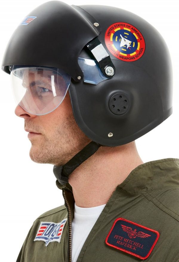 Licensed Top Gun Deluxe Aviator Helmet With Viser - image 42961_2-600x877 on https://www.abracadabrafancydress.com.au