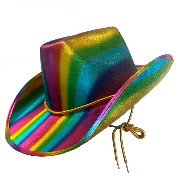 Cowboy Hat Rainbow Pride Cowgirl Western Wild West Space - image HTCB1385RB-600x600 on https://www.abracadabrafancydress.com.au