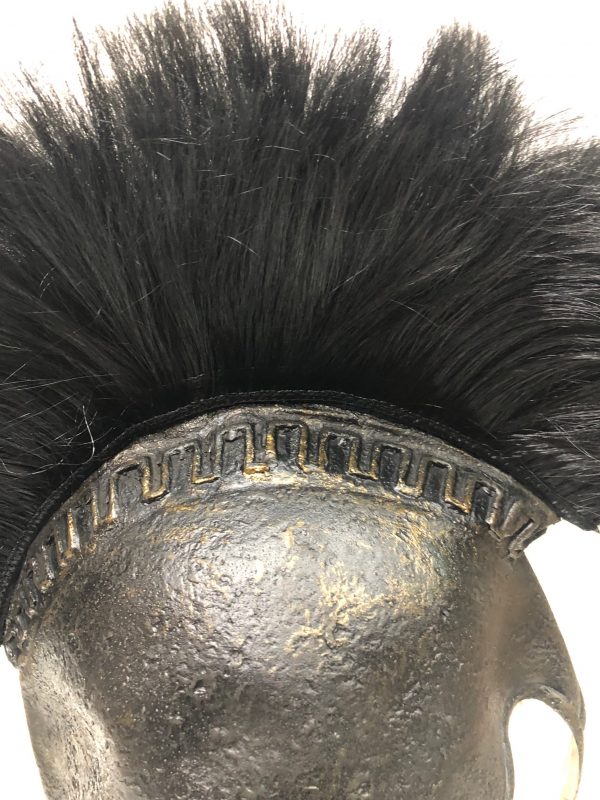 Black Achilles Roman Gladiator Helmet Plume Greek Soldier Warrior Centurion Hat - image IMG_5137-600x800 on https://www.abracadabrafancydress.com.au