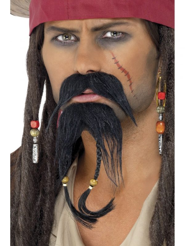 Pirate Moustache Mo & Goatee Jack Sparrow Beard Hair - image 30123_0-600x800 on https://www.abracadabrafancydress.com.au