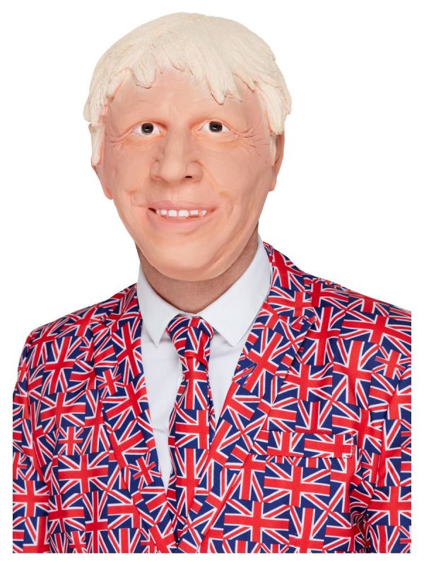 Prime Minister Boris Johnson Deluxe Mask Latex British Political - image 52492-600x800 on https://www.abracadabrafancydress.com.au