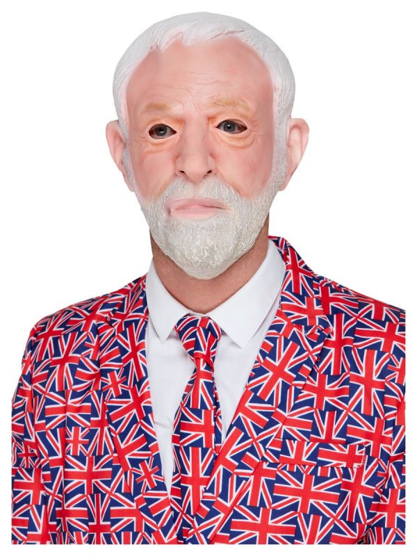 Old Man Grandpa Latex Mask Jeremy Corbyn Labour Party British - image 52495-600x800 on https://www.abracadabrafancydress.com.au