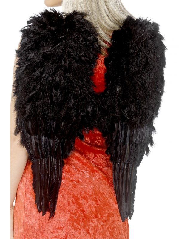 Wings Angel Black Feathered Large 50cm x 60cm - image 20900_0-600x800 on https://www.abracadabrafancydress.com.au