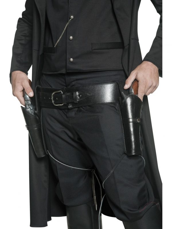 Western 2 Holsters Belt Wild West Authentic Sheriff Gunman Cowboy Costume Prop - image 36171_0-600x800 on https://www.abracadabrafancydress.com.au