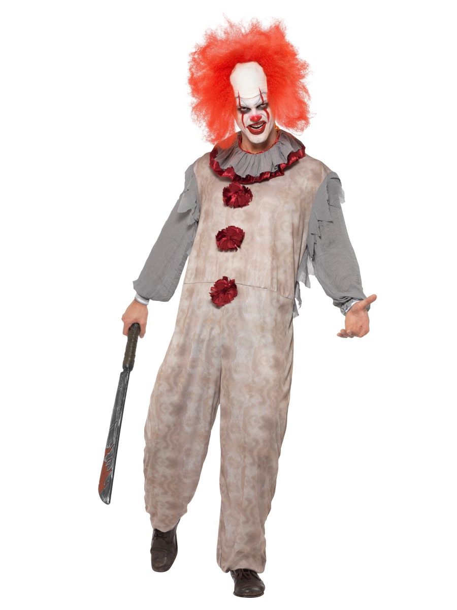 Vintage Clown Costume Pennywise IT Carnival Jester – Abracadabra Fancy ...