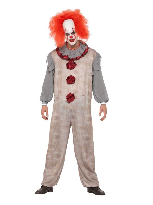 Vintage Clown Costume Pennywise IT Carnival Jester – Abracadabra Fancy ...
