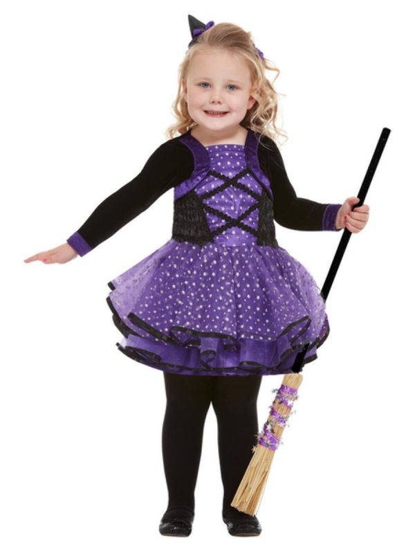 Pretty Star Witch Toddler Size 1-2 and 3-4 Years Costume Horror Halloween - image 61127-600x800 on https://www.abracadabrafancydress.com.au