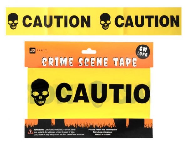 Caution Tape Skull Head Yellow & Black Halloween 6m Tape Decoration Party - image IMG_5575-600x453 on https://www.abracadabrafancydress.com.au