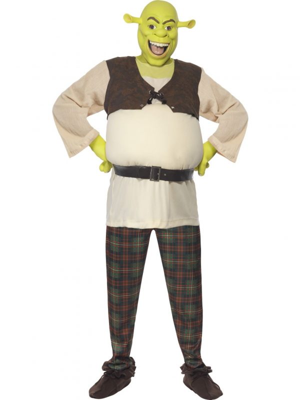 Shrek Adult Costume Licensed Movie Fancy Party Fairytale Ogre Costume Book Week - image 38357_0-600x800 on https://www.abracadabrafancydress.com.au