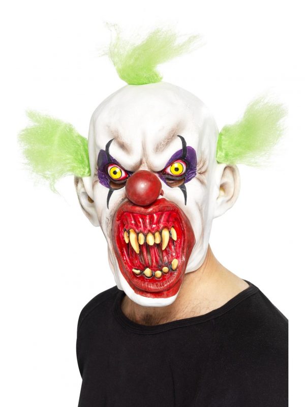 Sinister Clown Mask With Hair Circus Masquerade - image 37203_0-600x800 on https://www.abracadabrafancydress.com.au