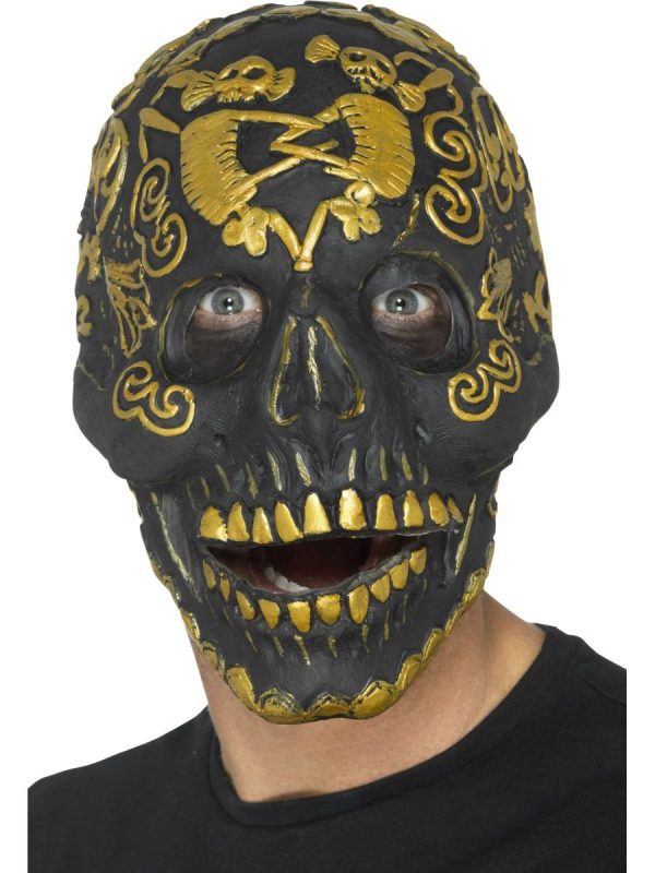 Deluxe Masquerade Skull Mask Skeleton Foam Latex Halloween - image 45092-600x800 on https://www.abracadabrafancydress.com.au