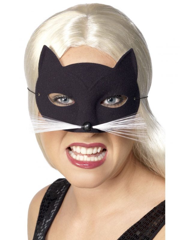 Black Cat Face Eye Mask Whiskers Animal Panther - image 94338_0-600x800 on https://www.abracadabrafancydress.com.au