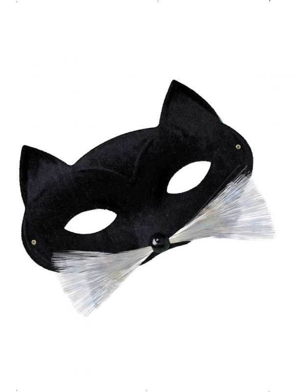 Black Cat Face Eye Mask Whiskers Animal Panther - image 94338_1-600x800 on https://www.abracadabrafancydress.com.au