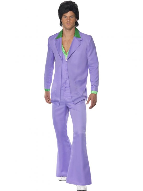 Lavender Purple 1970's Costume Flared Suit Disco Retro Groovy Dancer - image 39426_0-600x800 on https://www.abracadabrafancydress.com.au