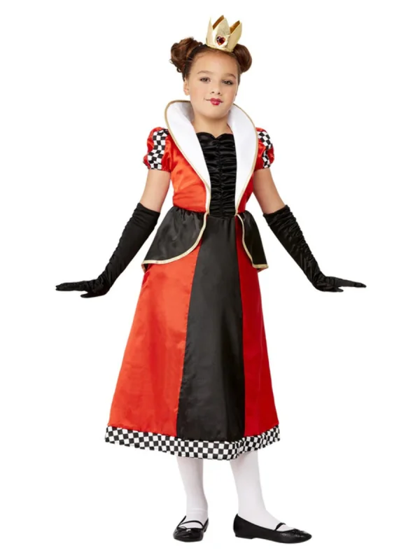 Queen of Hearts Child Costume Book Week 3 Sizes Alice In Wonderland Girls Kids - image  on https://www.abracadabrafancydress.com.au