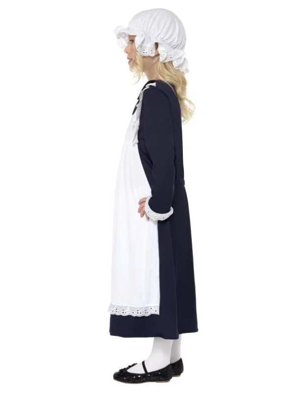 Victorian Poor School Girl Costume Pioneer Colonial Historical 100 Days Prep Maid Old Days - image  on https://www.abracadabrafancydress.com.au