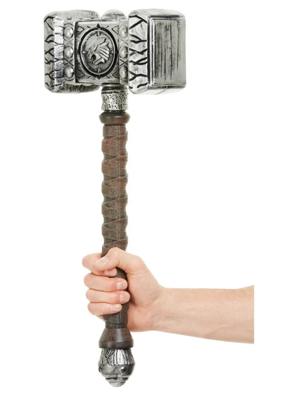 Viking Battle Hammer Thor 52cm Prop Medieval War - image  on https://www.abracadabrafancydress.com.au