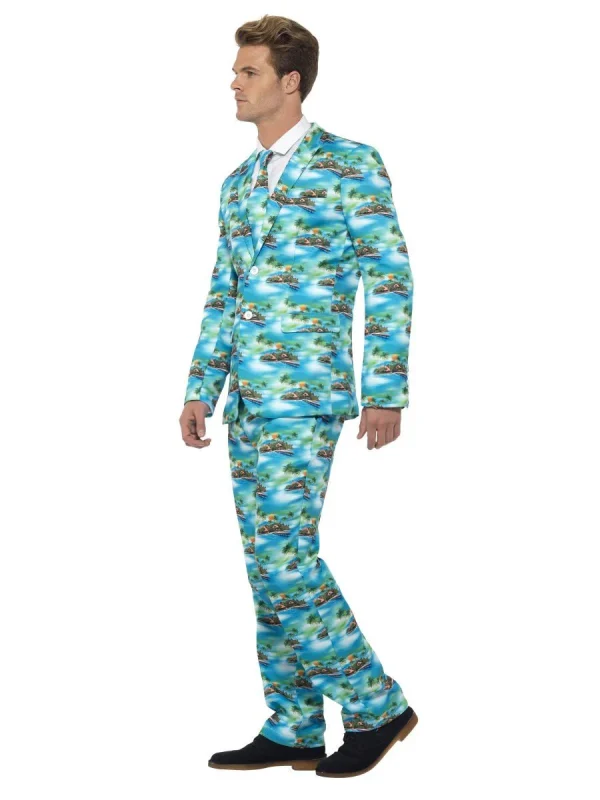 Hawaiian Tropical Aloha Stand Out Suit Summer Beach Costume - image  on https://www.abracadabrafancydress.com.au