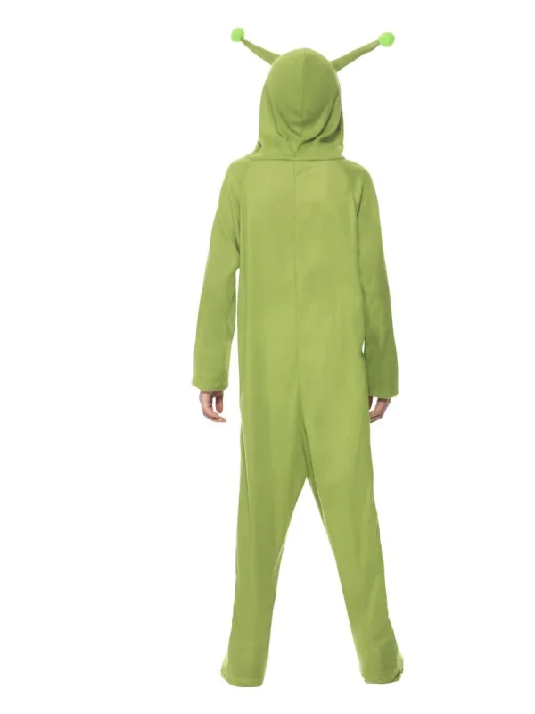 Green Alien Costume Boys Girls Child Sci Fi Space Halloween UFO Book Week Kids - image  on https://www.abracadabrafancydress.com.au