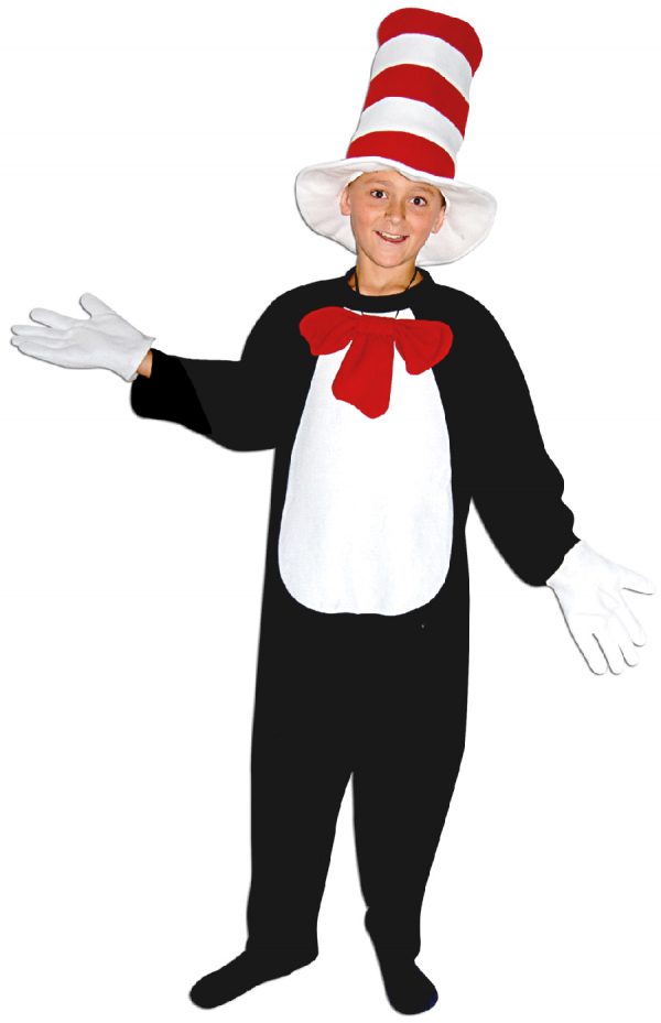 Dr Seuss Cat In The Hat Costume Child Jumpsuit Hat Bow Tie Gloves Party Dress Up - image CO8826L-600x929 on https://www.abracadabrafancydress.com.au