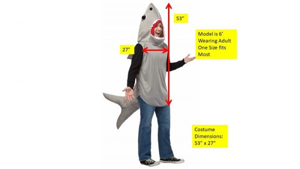 Sand Shark Costume Animal Party Fish Ocean Beach - image prd4_mn_000272-600x338 on https://www.abracadabrafancydress.com.au