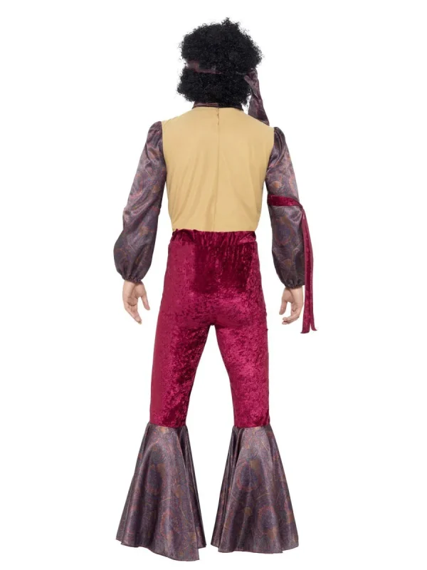 Psychedelic Rocker Hippie Costume Hippy Retro 60s 70s Disco Woodstock - image  on https://www.abracadabrafancydress.com.au