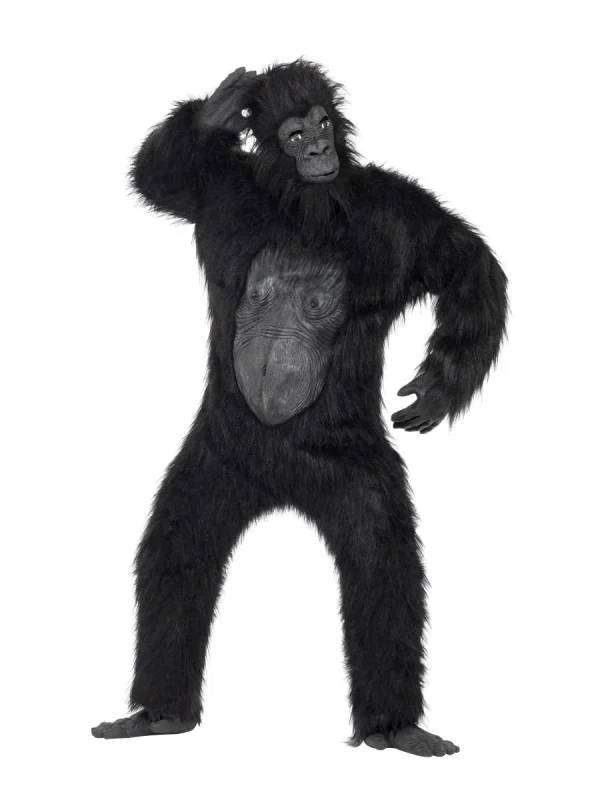 Gorilla Costume Suit King Kong Halloween Monkey Ape Animal - image  on https://www.abracadabrafancydress.com.au