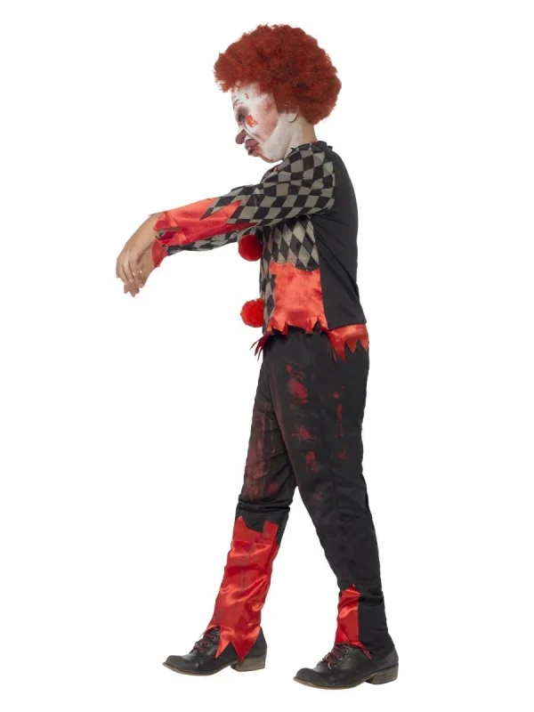 Zombie Clown Costume Deluxe Halloween Horror Scary Child Boys - image  on https://www.abracadabrafancydress.com.au