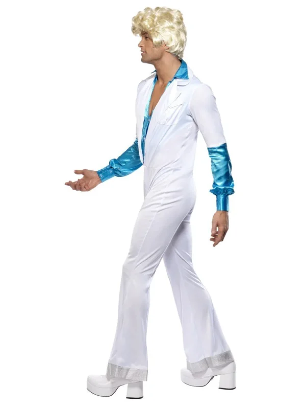 70s Disco Man Costume Jumpsuit Trouper 1970s Mens Retro 60s Music Icon - image  on https://www.abracadabrafancydress.com.au