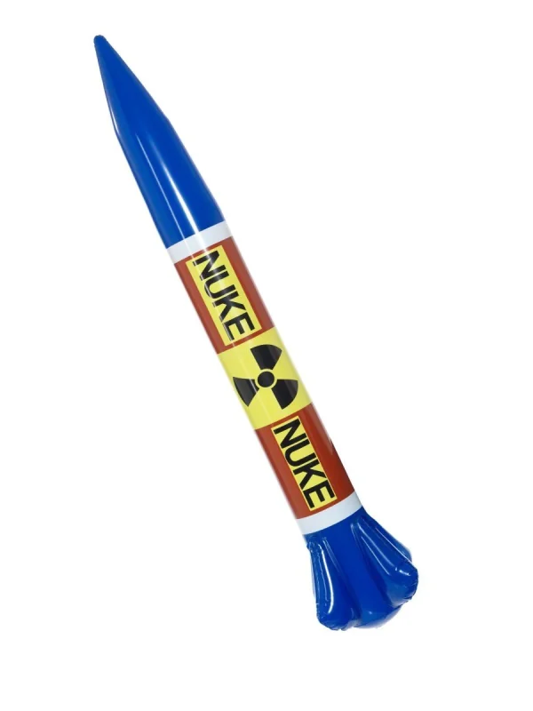 Inflatable Nuclear Missile Kim Jong-Un Fun Costume Accessory Blow Up Bomb - image  on https://www.abracadabrafancydress.com.au