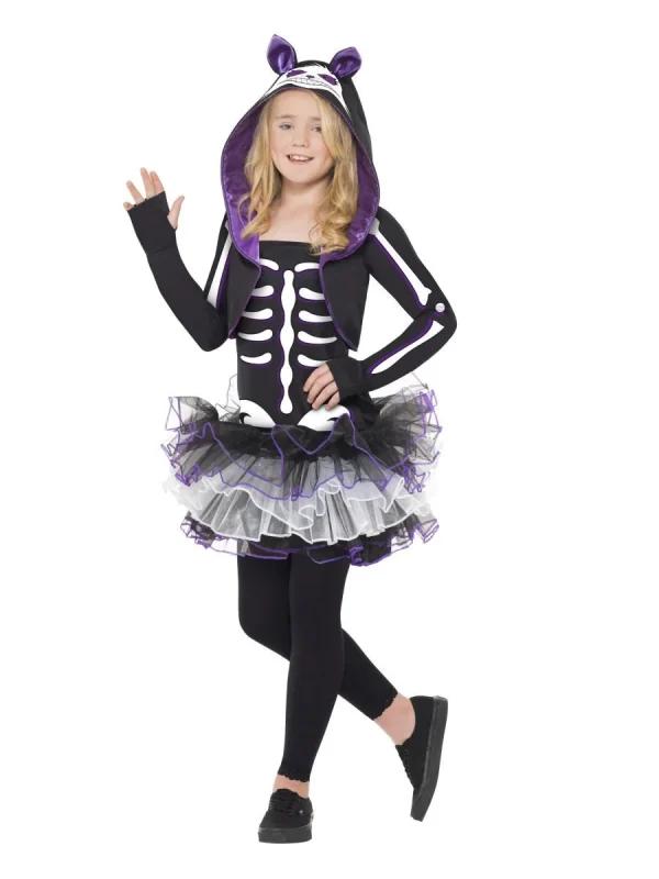 Skelly Cat Skeleton Tutu Costume Child Teen Size Halloween Scary Horror - image  on https://www.abracadabrafancydress.com.au