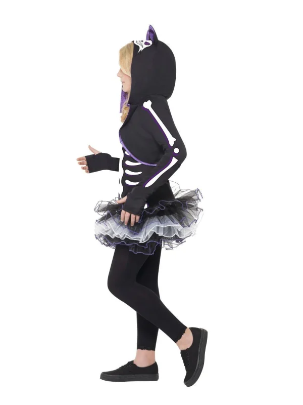 Skelly Cat Skeleton Tutu Costume Child Teen Size Halloween Scary Horror - image  on https://www.abracadabrafancydress.com.au