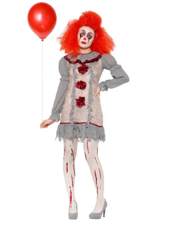 Vintage Clown Costume Pennywise IT Movie Stephen King Halloween Jester - image  on https://www.abracadabrafancydress.com.au