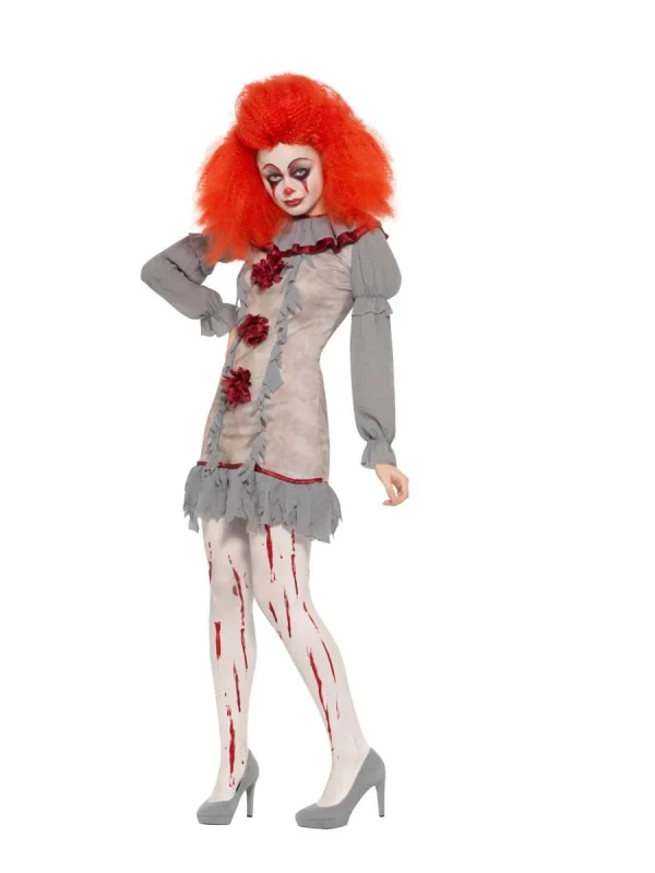 Vintage Clown Costume Pennywise IT Movie Stephen King Halloween Jester - image  on https://www.abracadabrafancydress.com.au