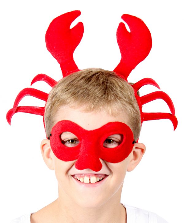 Crab Lobster Headband and Mask Fish Ocean Water Sea Animal - image HE9975-600x729 on https://www.abracadabrafancydress.com.au