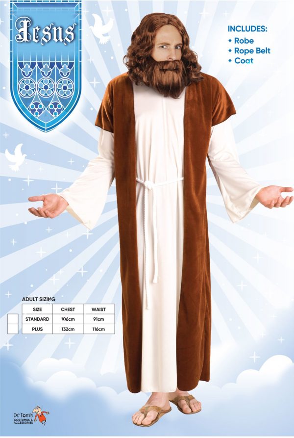 Jesus Shepherd Costume Biblical Christmas Religious - image d21126_1-600x893 on https://www.abracadabrafancydress.com.au