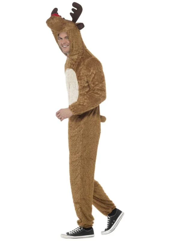 Reindeer Jumpsuit Costume Rudolph Christmas - image  on https://www.abracadabrafancydress.com.au