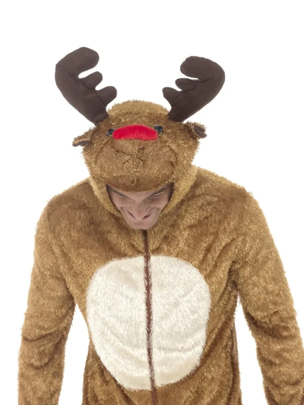 Reindeer Jumpsuit Costume Rudolph Christmas - image  on https://www.abracadabrafancydress.com.au