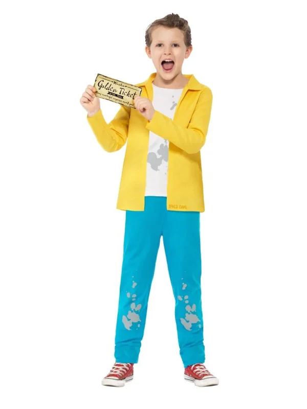 Roald Dahl Charlie Bucket Costume Book Week Charlie Chocolate Factory Willy Wonka - image  on https://www.abracadabrafancydress.com.au