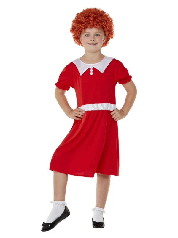 Annie Costume Singing Orphan Musical Broadway Dance Drama Book Week - image  on https://www.abracadabrafancydress.com.au