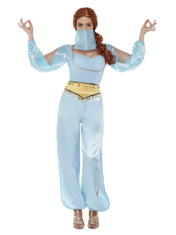 Jasmine Arabian Princess Costume Belly Dancer Aladdin Genie - image  on https://www.abracadabrafancydress.com.au