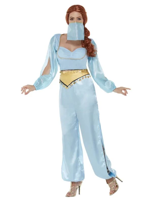 Jasmine Arabian Princess Costume Belly Dancer Aladdin Genie - image  on https://www.abracadabrafancydress.com.au