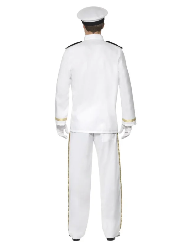 Captain Sailor Officer Deluxe Costume Admiral Navy Skipper Cruise Sea Ship - image  on https://www.abracadabrafancydress.com.au