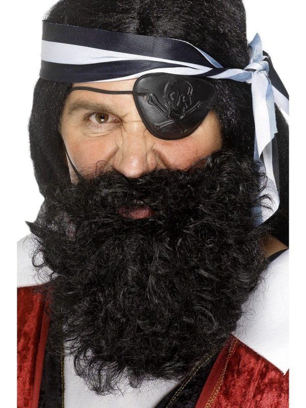 Pirate Black Deluxe Beard - image deluxe-pirate-beard-black-1-600x800 on https://www.abracadabrafancydress.com.au