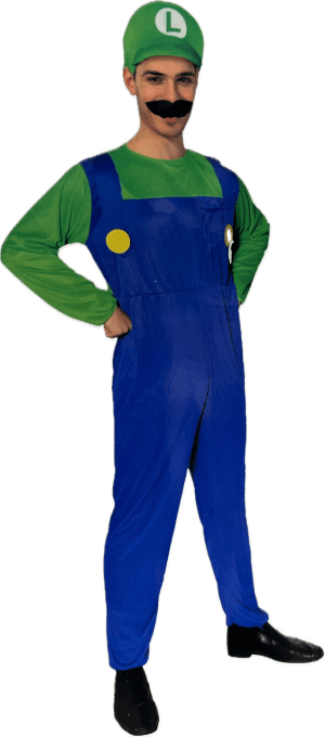 Licensed Mrs Browns Boys Costume Padded Old Lady Fancy Dress Men’s Bucks Party - image luigi-300x680 on https://www.abracadabrafancydress.com.au