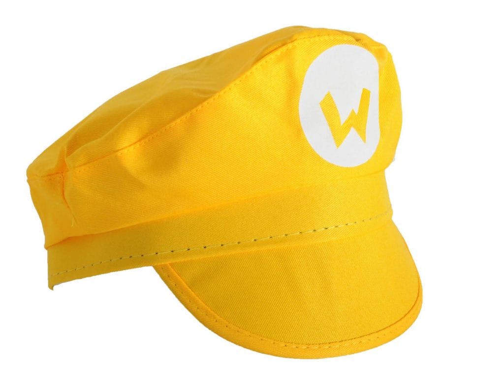 Wario Hat Yellow Super Mario Brothers Mario Adult Cosplay Anime Costume ...