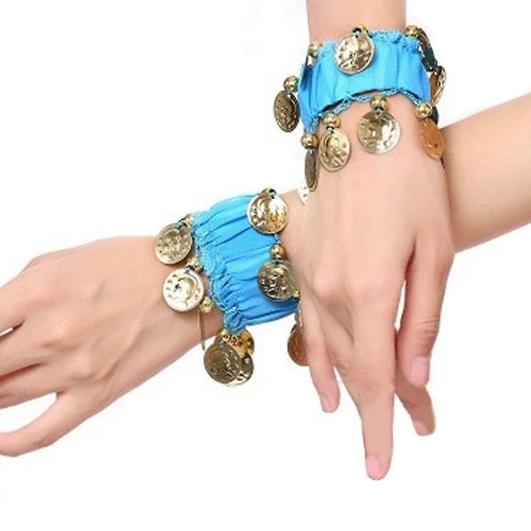 Belly Dancer Blue Bracelet Jasmine Anklet Cuff Wrist Arabian Bollywood Gold Coins Costume - image 846253895_max-600x600 on https://www.abracadabrafancydress.com.au